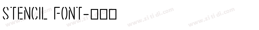 stencil font字体转换